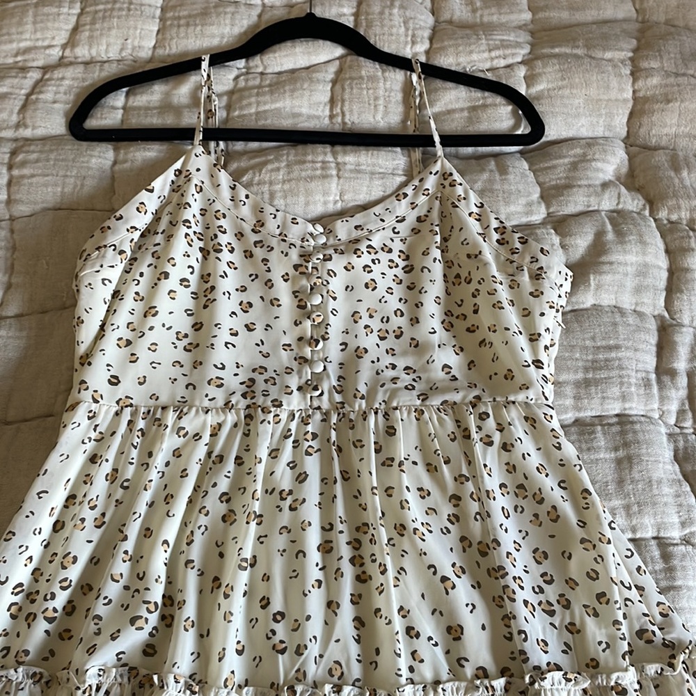 Altar'd State mini cheetah print sundress